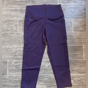 ZYIA Active Plum Purple Capri Leggings size 12